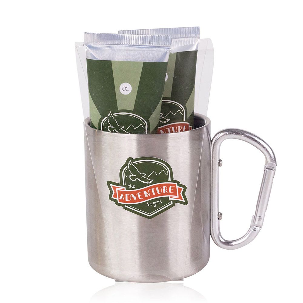 Bath set ADVENTURE COLLECTION in tin cup
