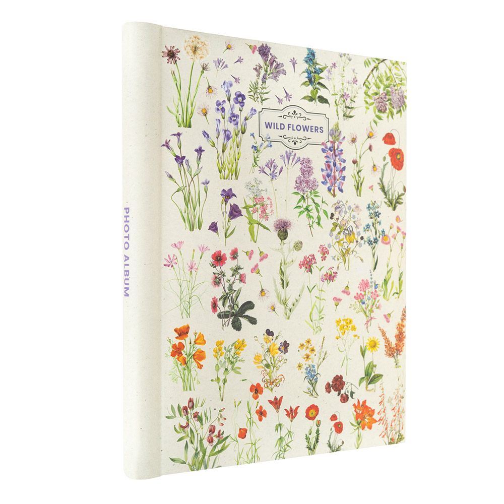 Φωτο-Άλμπουμ 24X32εκ με 30 Αυτοκόλλητα Φύλλα WILD FLOWERS