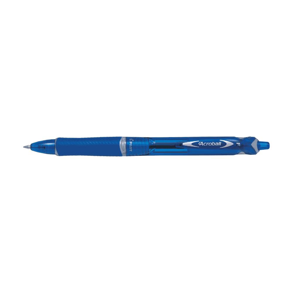 Ball pen 0.7mm PILOT ACROBALL Blue, Pack of 10pcs