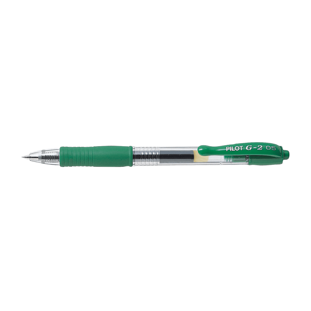 Στυλό Μπίλιας 0.5mm PILOT G-2 Πράσινο, σε Κουτί 12τμχ