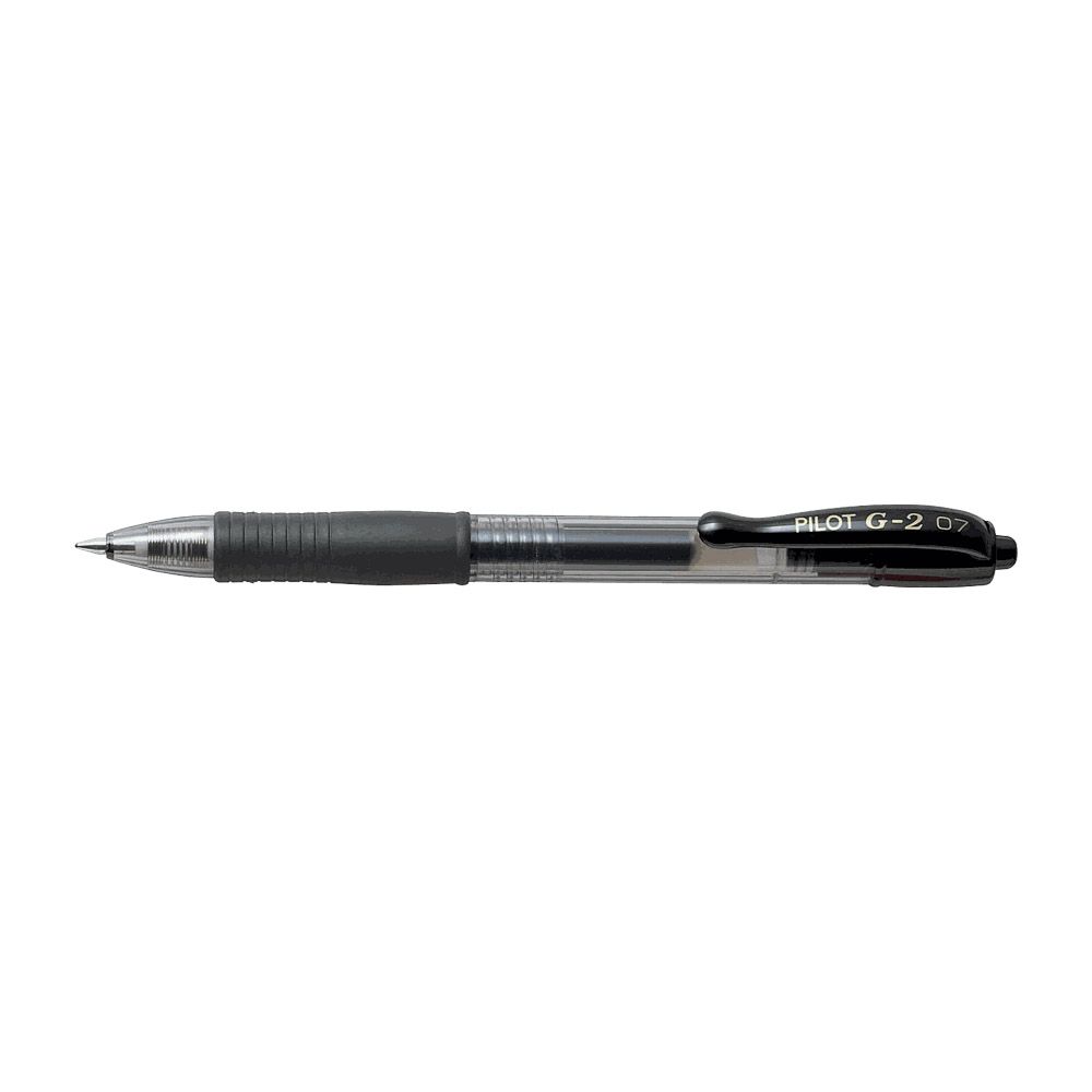 Στυλό Μπίλιας 0.7mm PILOT G-2 Μαύρο, σε Κουτί 12τμχ