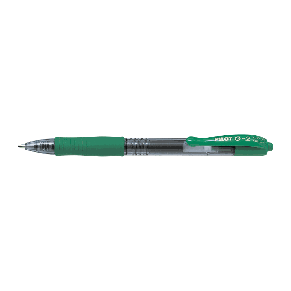 Στυλό Μπίλιας 0.7mm PILOT G-2 Πράσινο, σε Κουτί 12τμχ