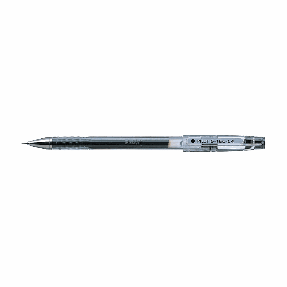 Στυλό Gel 0.4mm PILOT G-TEC-C4 Extra Fine Μαύρο, σε Κουτί 12τμχ
