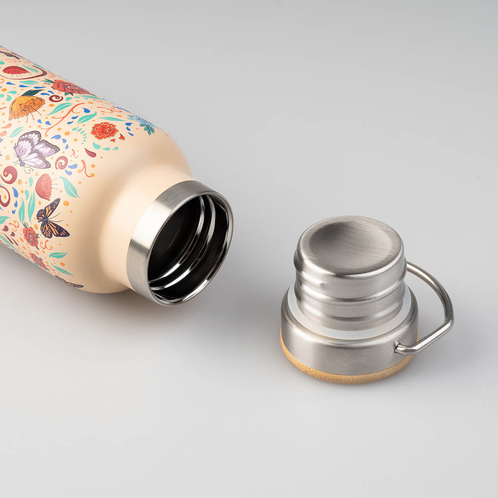 Metallic Bottle with Handle 500ml FRIDA KAHLO Viva la Vida