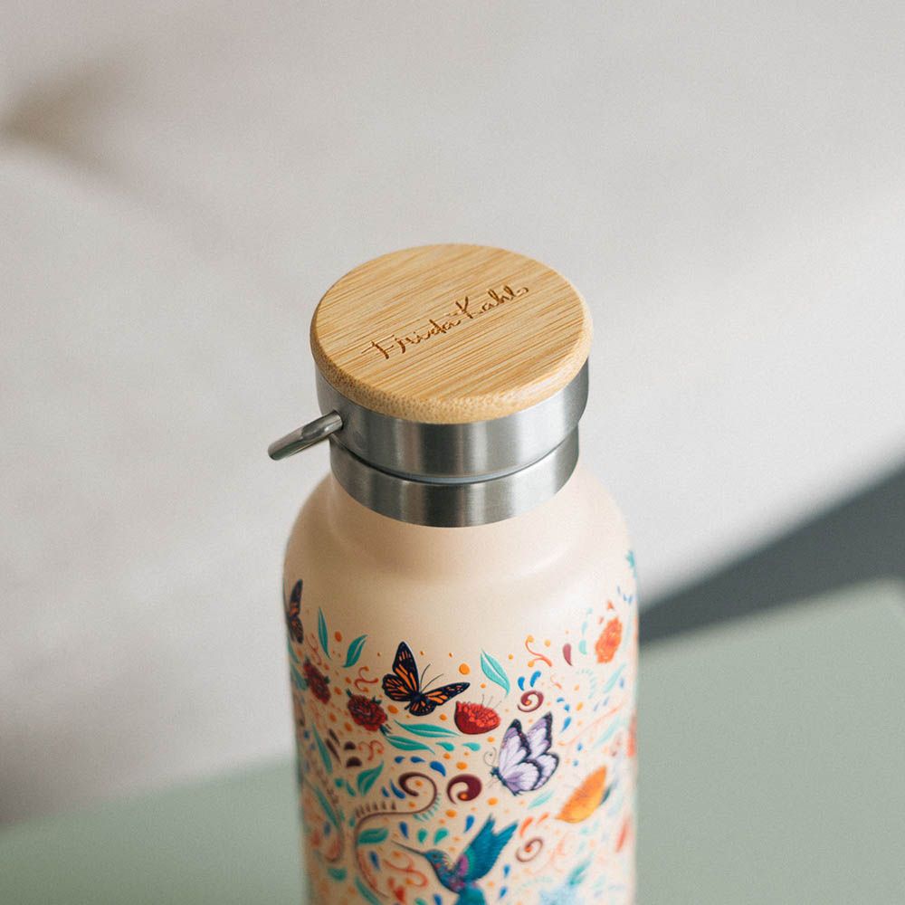 Metallic Bottle with Handle 500ml FRIDA KAHLO Viva la Vida