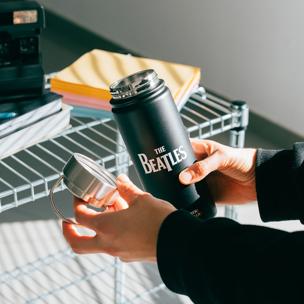 Metallic Bottle Hot&Cold 550ml THE BEATLES