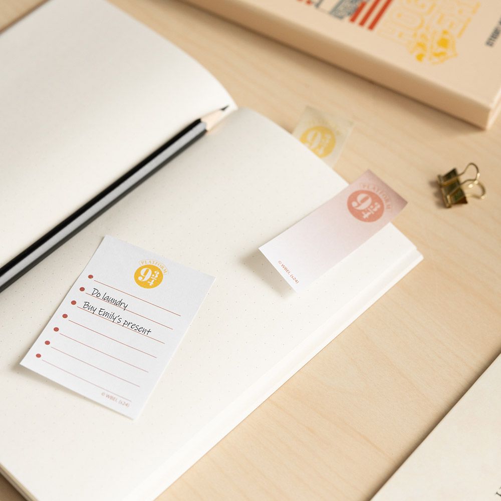 Notepad Α6 with 5 Types of Sticky Notes HARRY POTTER Platform 9 3/4