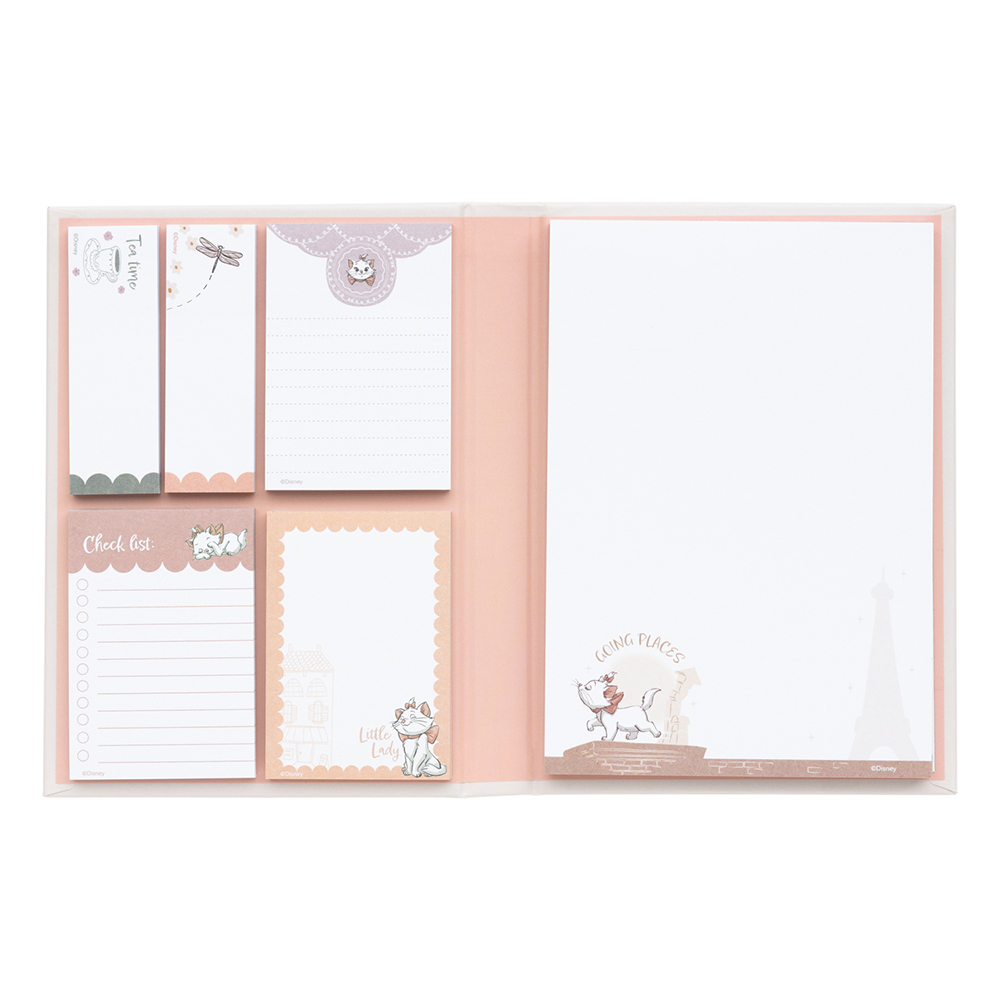 Notepad Α6 with 5 Types of Sticky Notes DISNEY The Aristocats Bonjour Marie