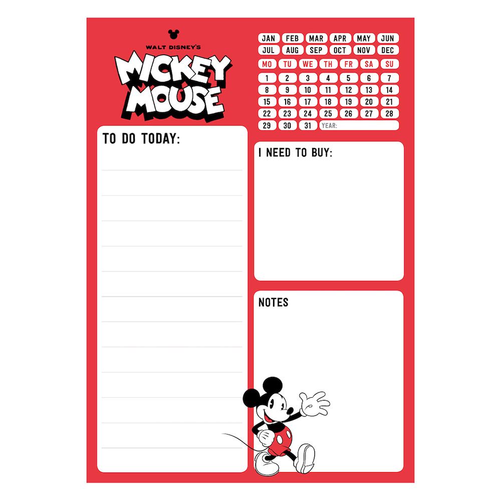 Daily To do list 54 Sheets Α5 DISNEY Mickey Mouse