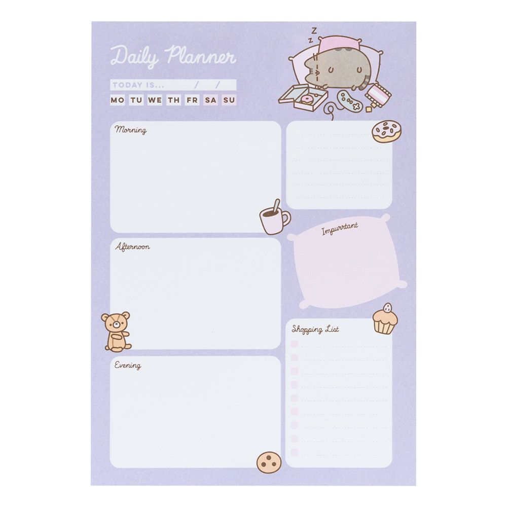 Daily To do list Α5 54 Sheets PUSHEEN Moments Collection