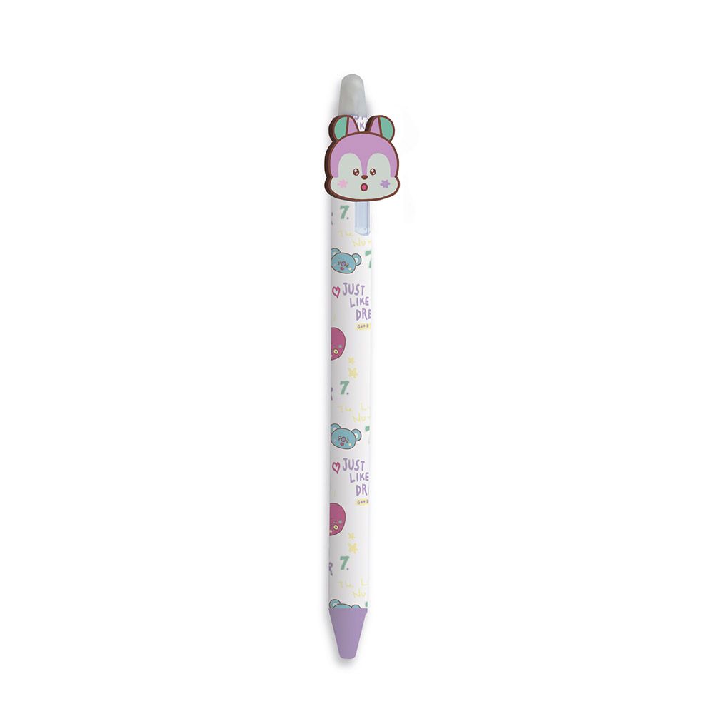 Erasable Gel Pens 0,5mm BT21, with 3D figura Mang