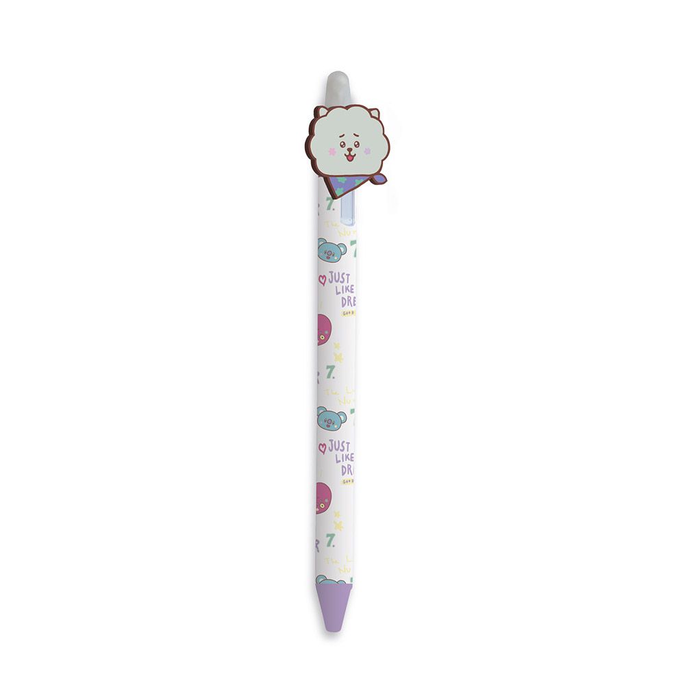 Erasable Gel Pens 0,5mm BT21, with 3D figura RJ