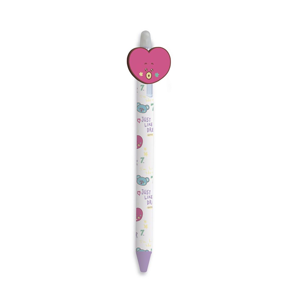 Erasable Gel Pens 0,5mm BT21, with 3D figura Tata