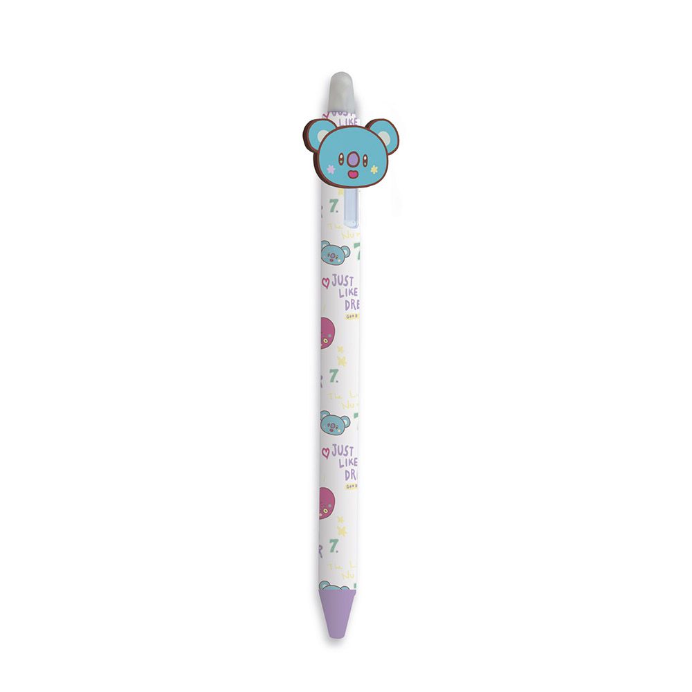Erasable Gel Pens 0,5mm BT21, with 3D figura Koya