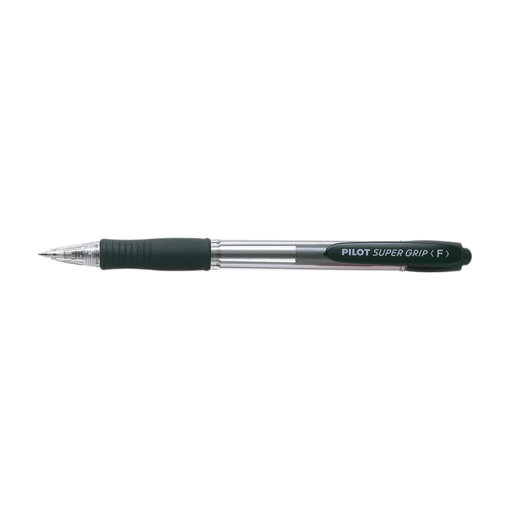 Στυλό Μπίλιας 0.7mm PILOT SUPER GRIP Fine Μαύρο, σε Κουτί 12τμχ