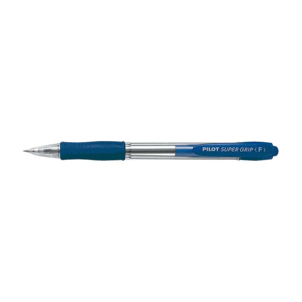 Στυλό Μπίλιας 0.7mm PILOT SUPER GRIP Fine Μπλε, σε Κουτί 12τμχ