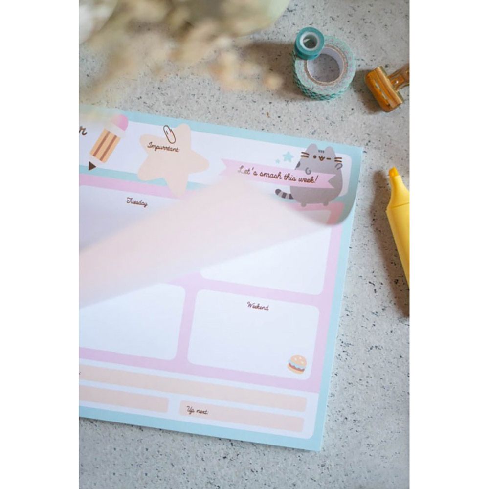 Εβδομαδιαίο Planner Μπλοκ A4/21Χ29 PUSHEEN Foodie Blue