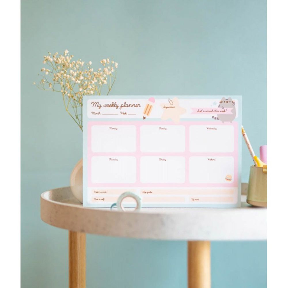 Εβδομαδιαίο Planner Μπλοκ A4/21Χ29 PUSHEEN Foodie Blue