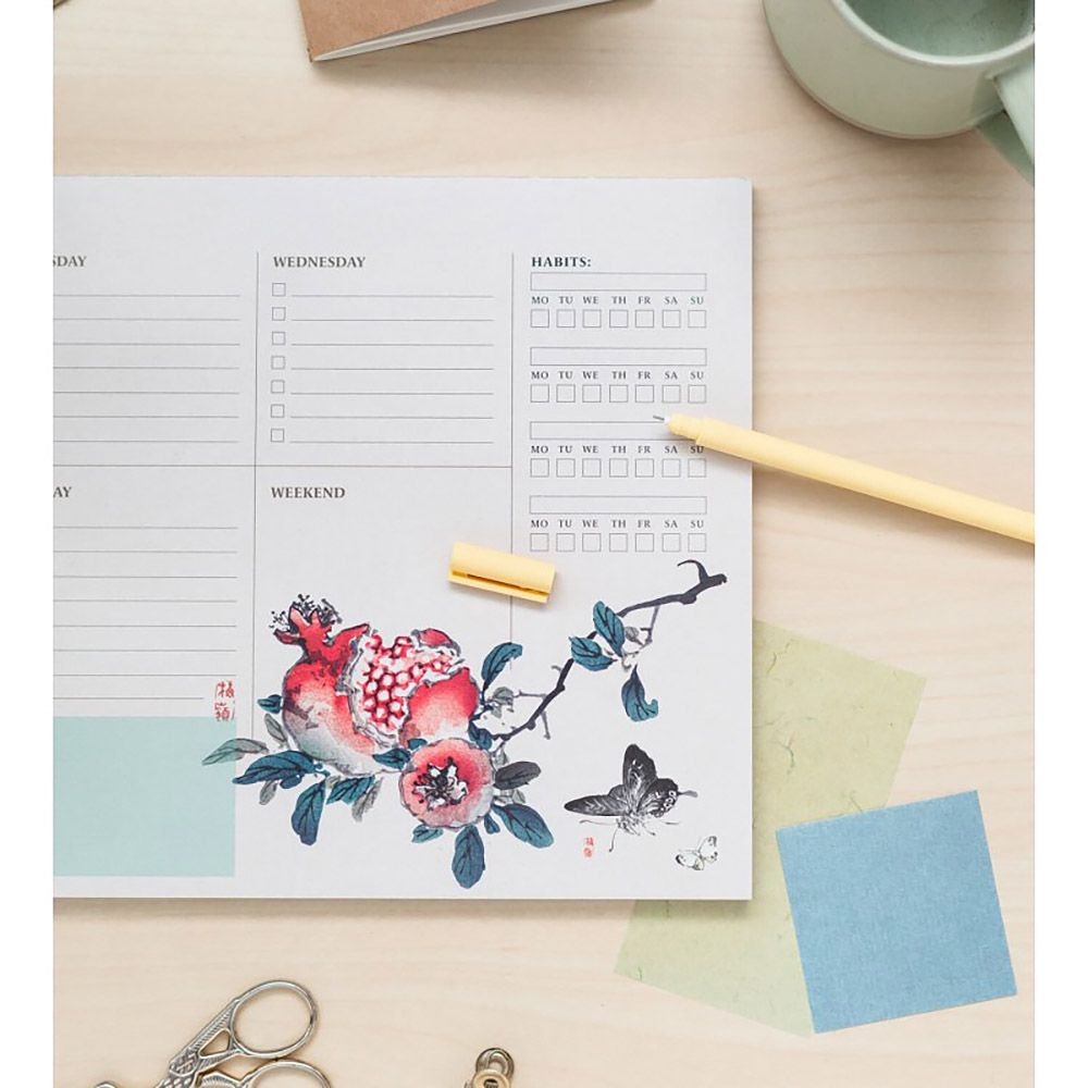 Weekly Planner Notepad A4/21Χ29 cm JAPANESE ART