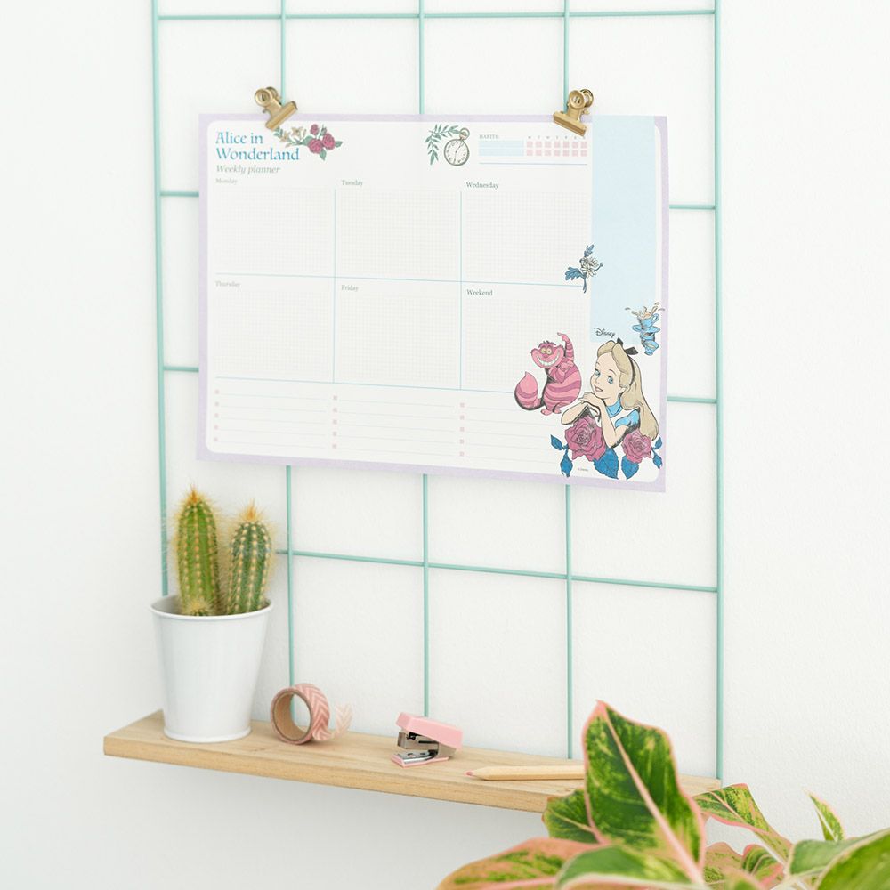 Weekly Planner Notepad A4/21Χ29cm DISNEY Alice in Wonderland