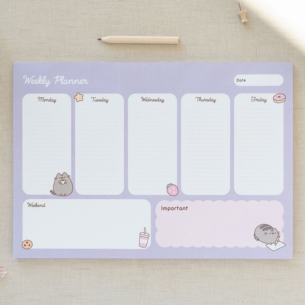 Εβδομαδιαίο Πλάνο Μπλοκ με 54 φύλλα A4/21Χ29εκ PUSHEEN Moments