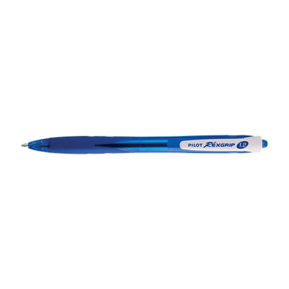 Στυλό Μπίλιας 1.2mm PILOT REXGRIP με Κλιπ Μπλε, σε Κουτί 10τμχ