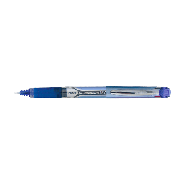 Ball pen 0.7mm PILOT HI-TECPOINT V7 GRIP Blue, Pack of 12pcs