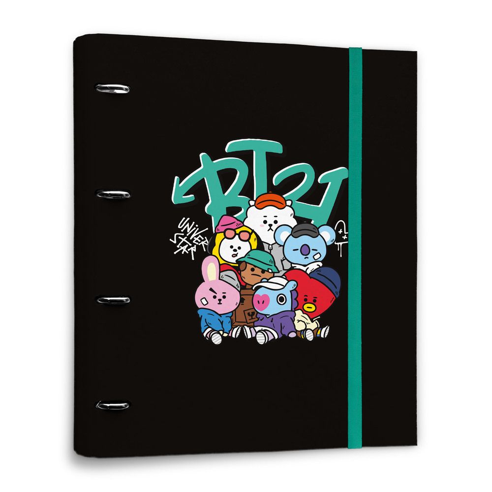 Premium 4 ring File Folder BT21 Street Mood