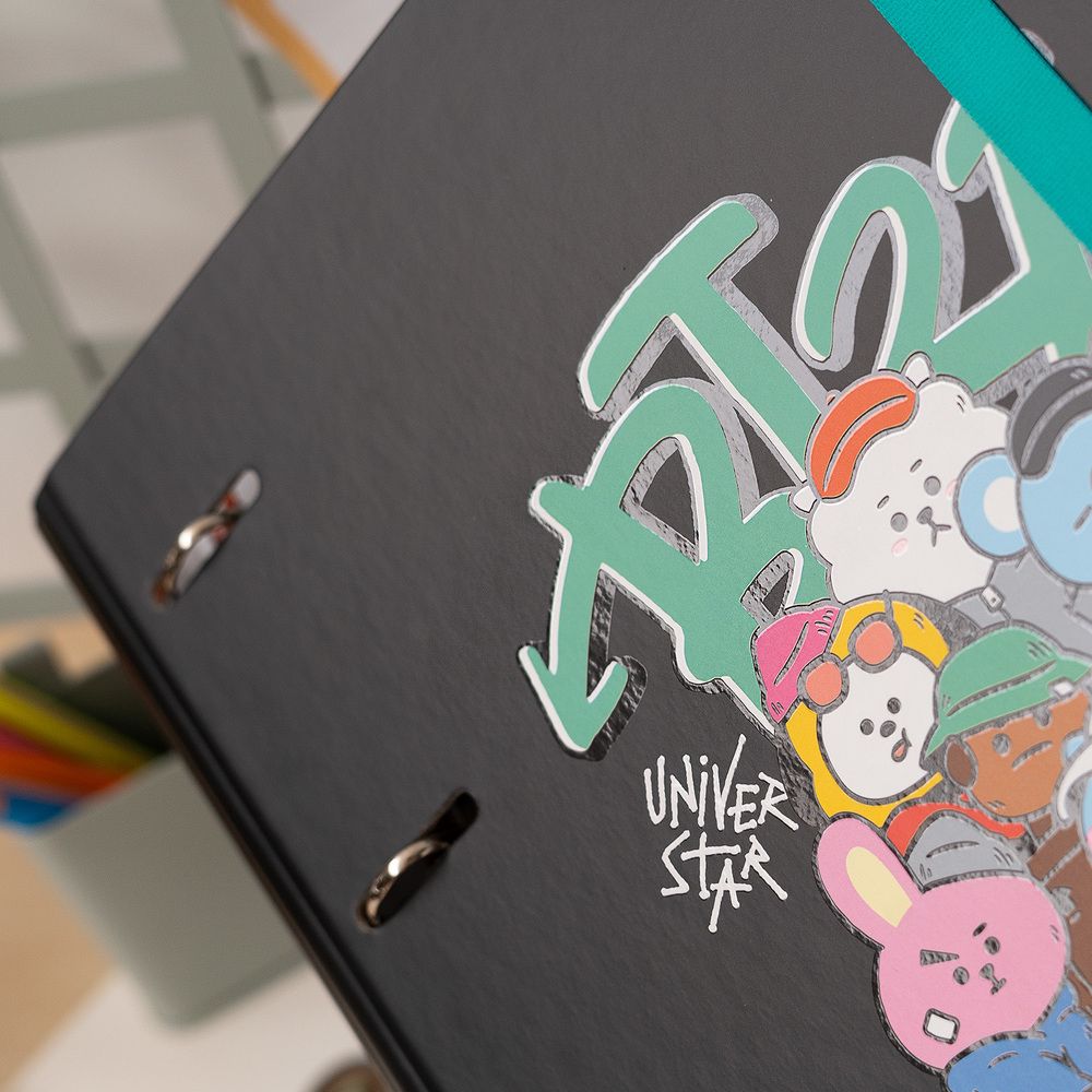 Premium 4 ring File Folder BT21 Street Mood