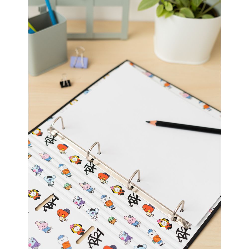 Premium 4 ring File Folder BT21 Street Mood