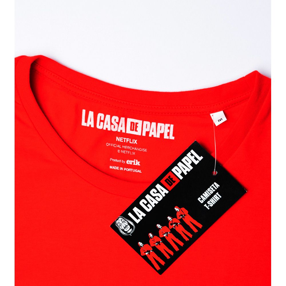 T-Shirt Size L LA CASA DE PAPEL Mask