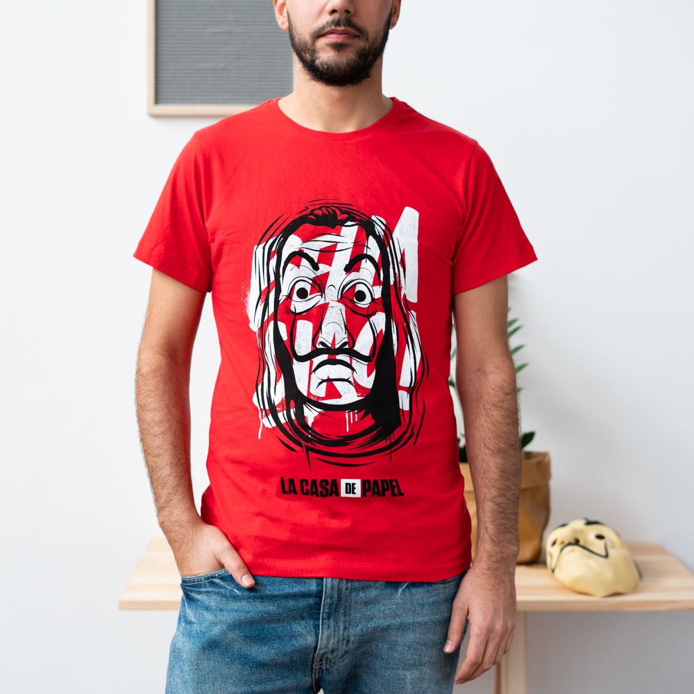 T-Shirt Size S LA CASA DE PAPEL Mask