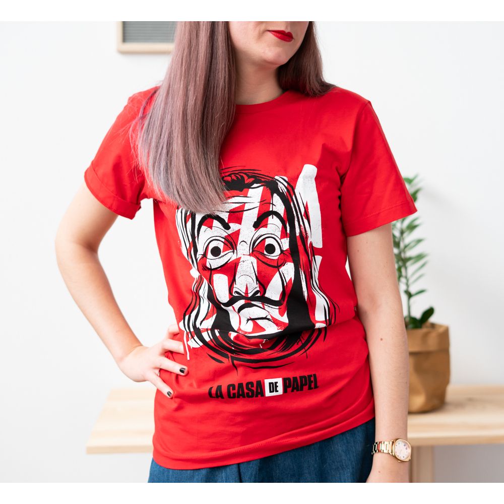 T-Shirt Size S LA CASA DE PAPEL Mask