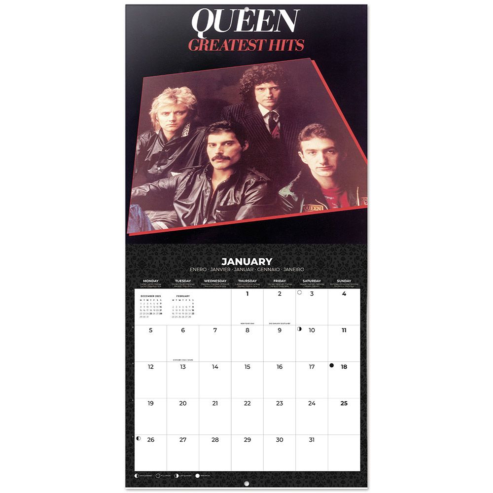Wall Calendar 2026 30X30cm QUEEN