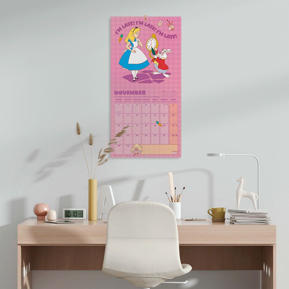 Ημερολόγιο Τοίχου 16 Μηνών 2027 30X30εκ DISNEY ALICE IN WONDERLAND