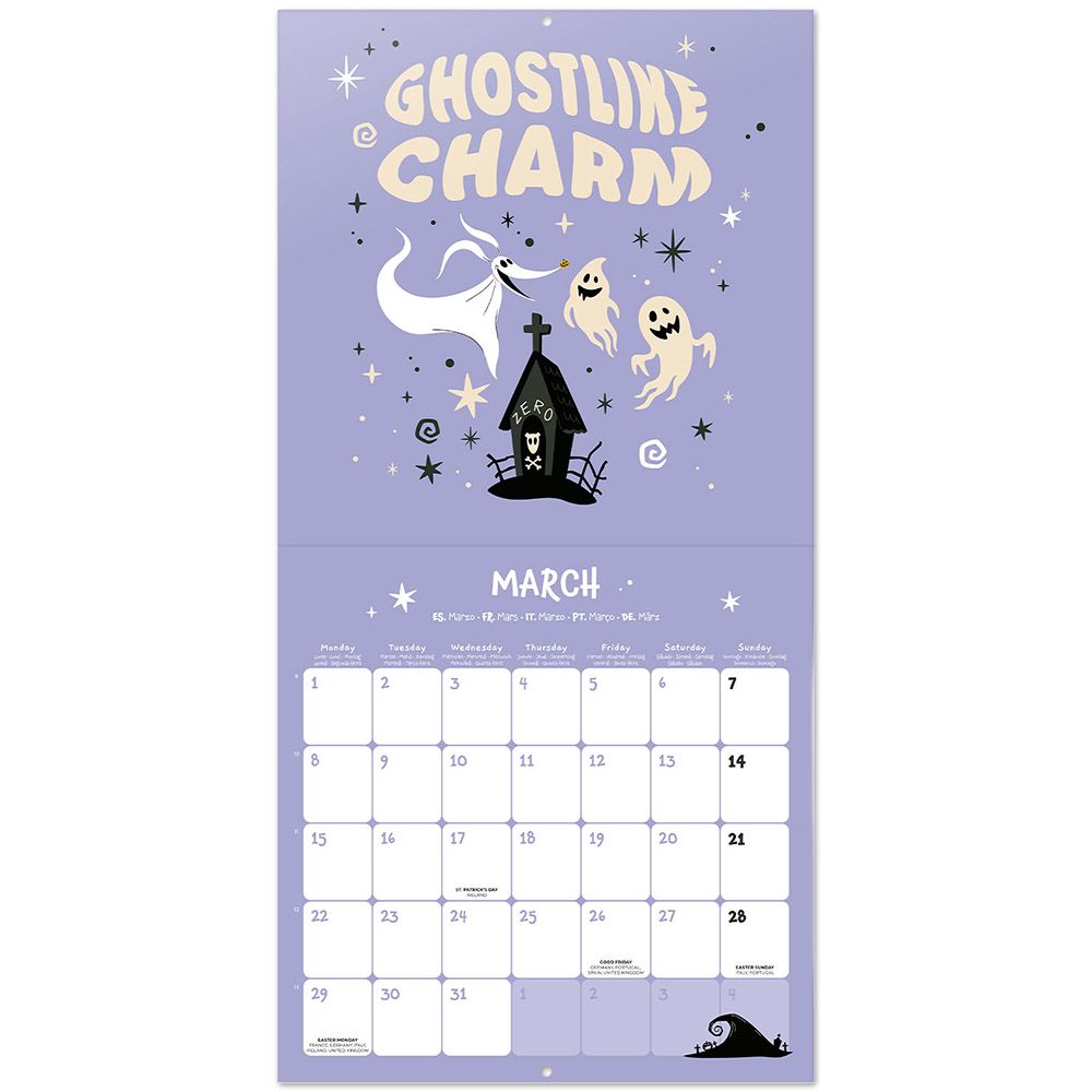 Ημερολόγιο Τοίχου 16 Μηνών 2027 30X30εκ DISNEY THE NIGHTMARE BEFORE CHRISTMAS