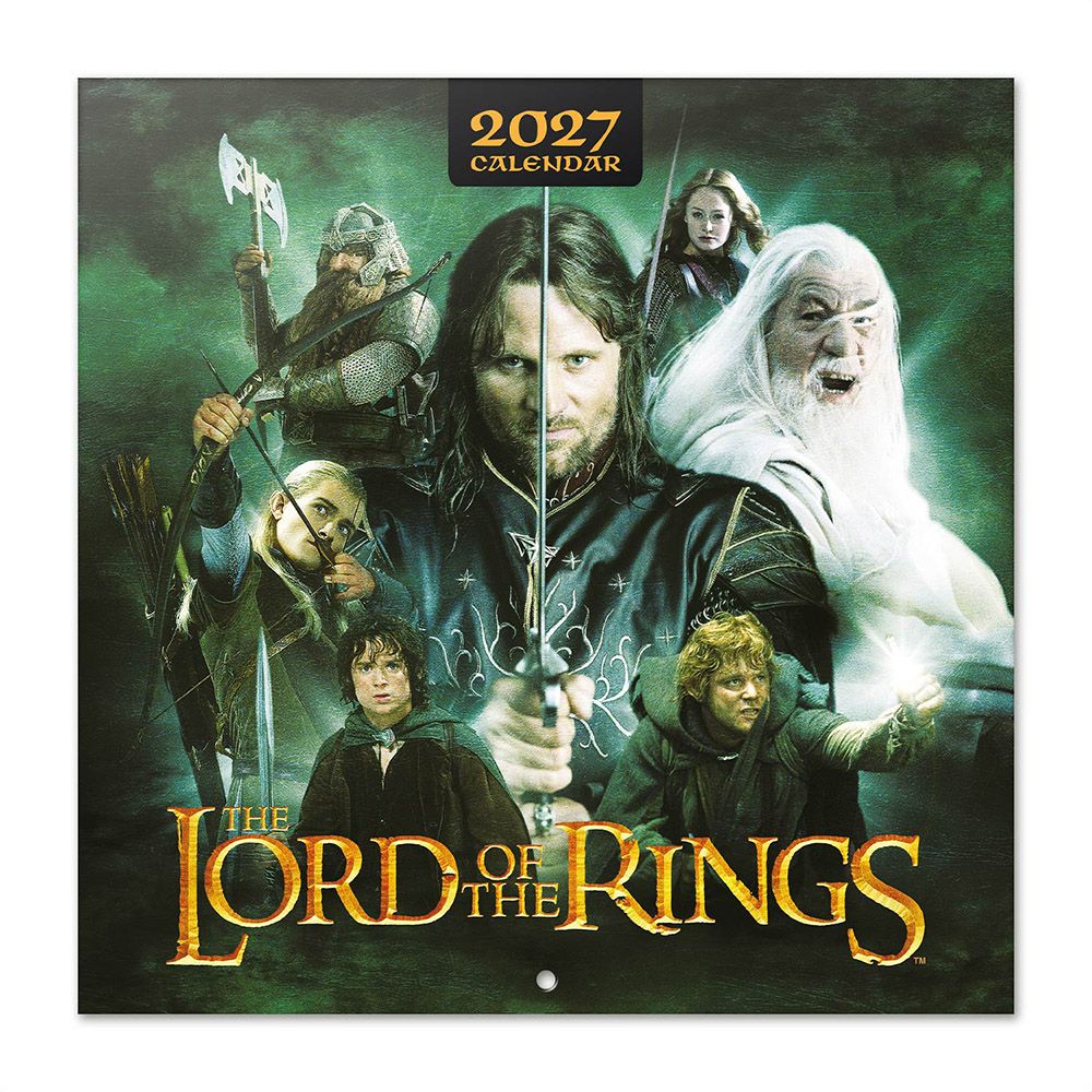 Ημερολόγιο Τοίχου 16 Μηνών 2027 30X30εκ THE LORD OF THE RINGS