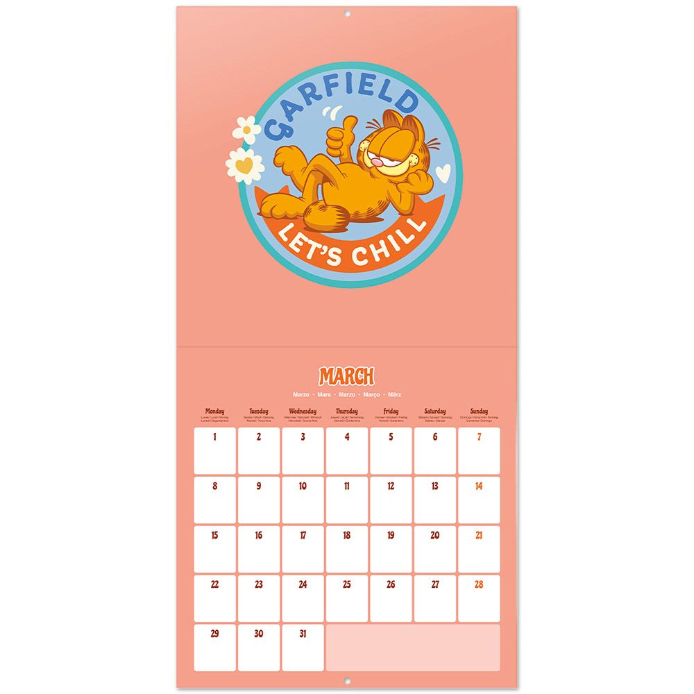 Ημερολόγιο Τοίχου 16 Μηνών 2027 30X30εκ GARFIELD