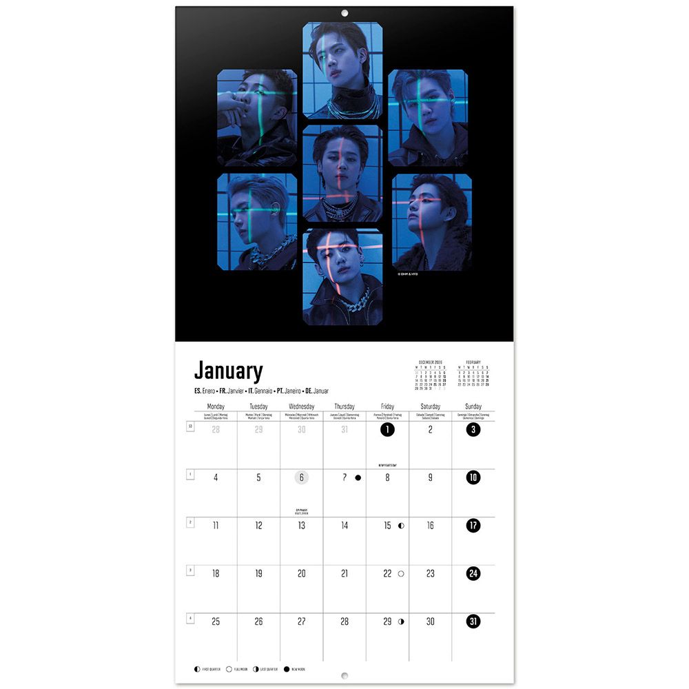 Wall Calendar 2027 30X30cm BTS