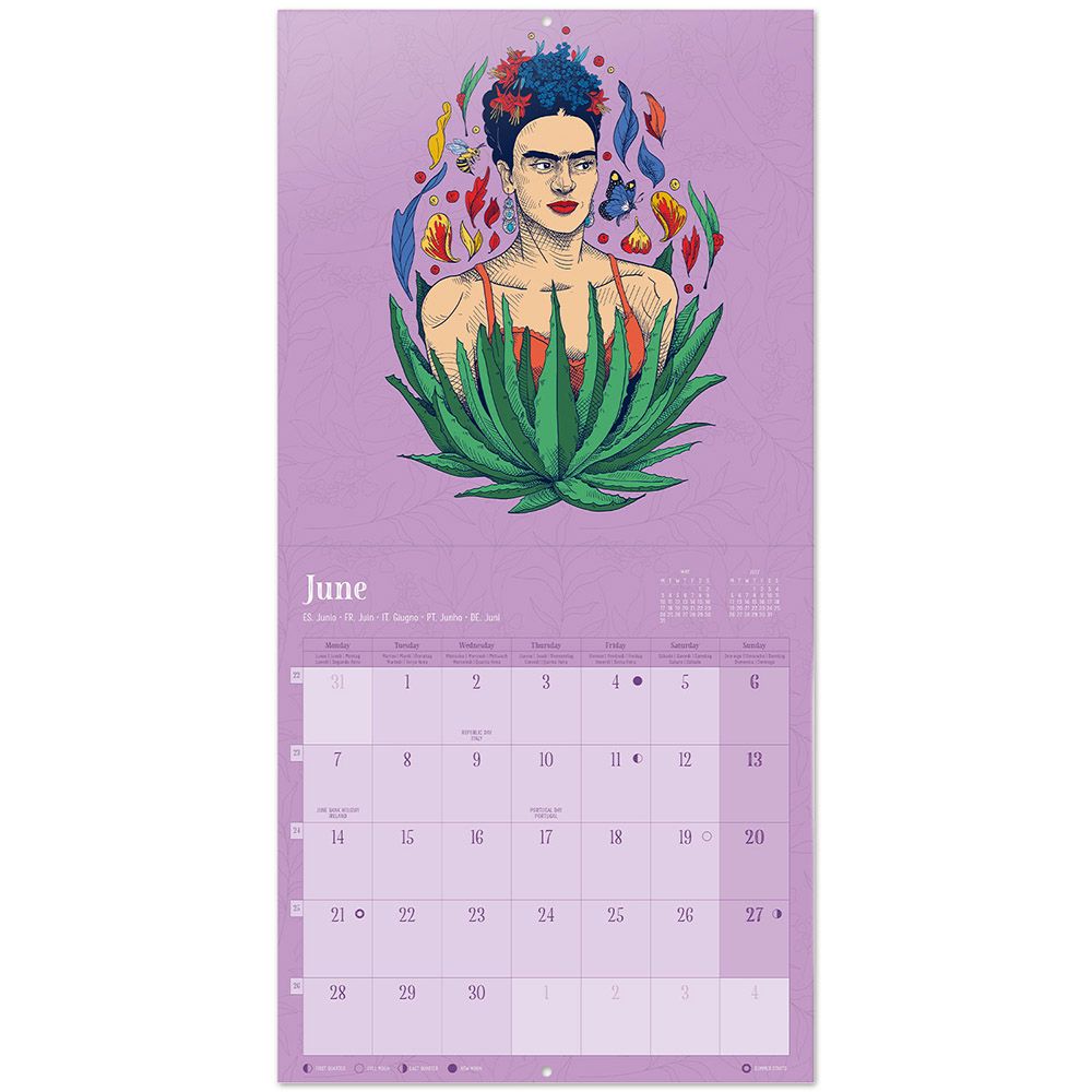 Ημερολόγιο Τοίχου 16 Μηνών 2027 30X30εκ FRIDA KAHLO