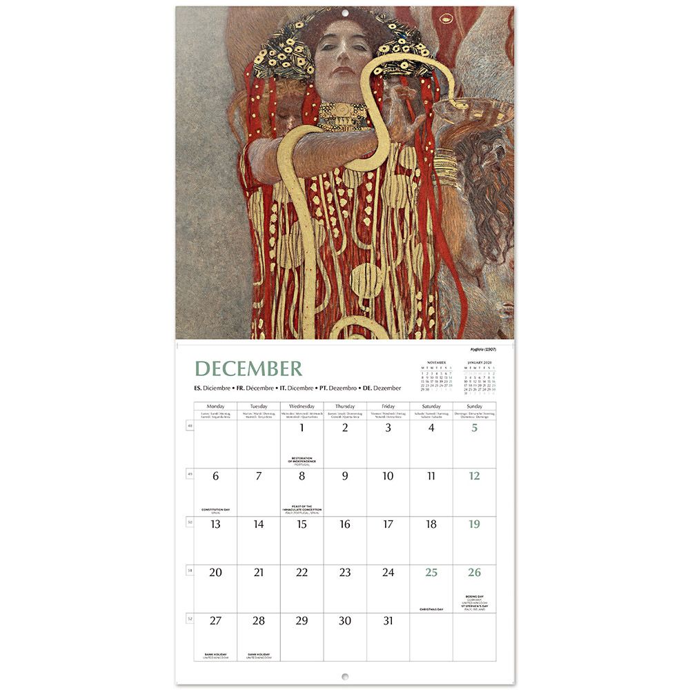 Ημερολόγιο Τοίχου 16 Μηνών 2027 30X30εκ GUSTAV KLIMT
