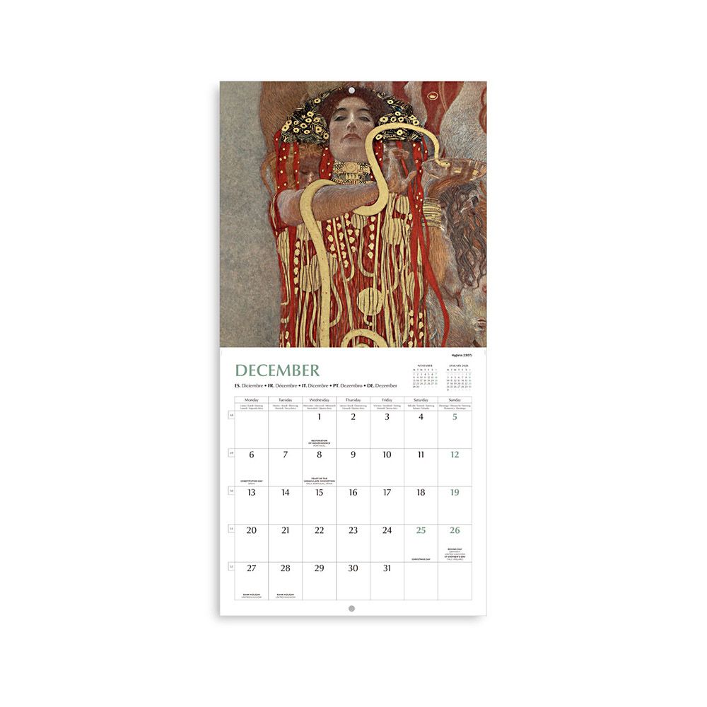Ημερολόγιο Τοίχου 16 Μηνών 2027 30X30εκ GUSTAV KLIMT
