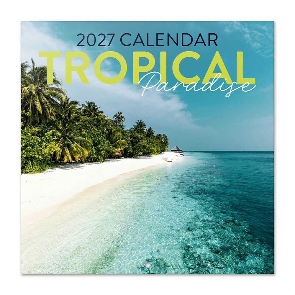 Ημερολόγιο Τοίχου 16 Μηνών 2027 30X30εκ TROPICAL PARADISE