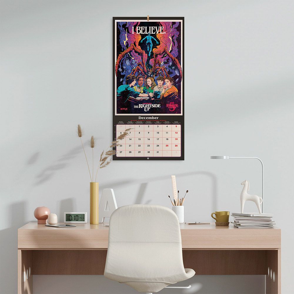 Ημερολόγιο Τοίχου 16 Μηνών 2027 30X30εκ STRANGER THINGS