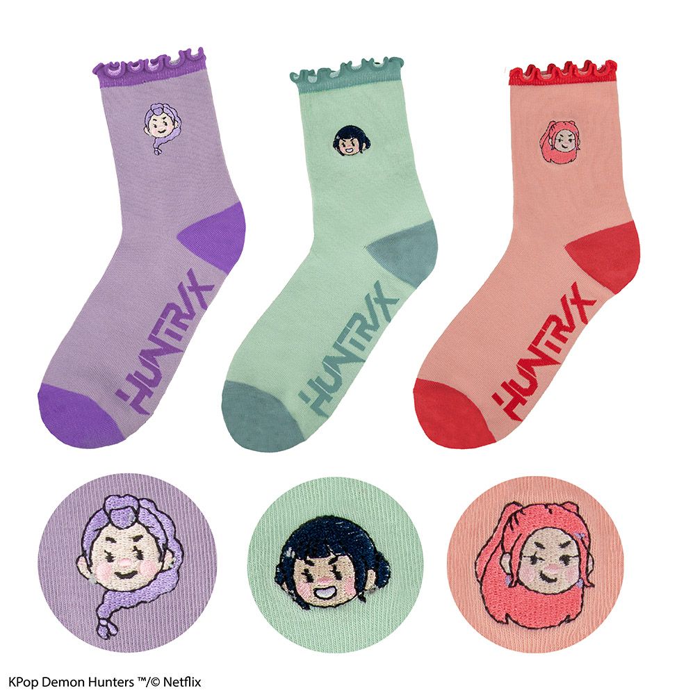 Socks K-POP DEMON HUNTERS HUNTR/X One Size 35-45 (3-pairs box)