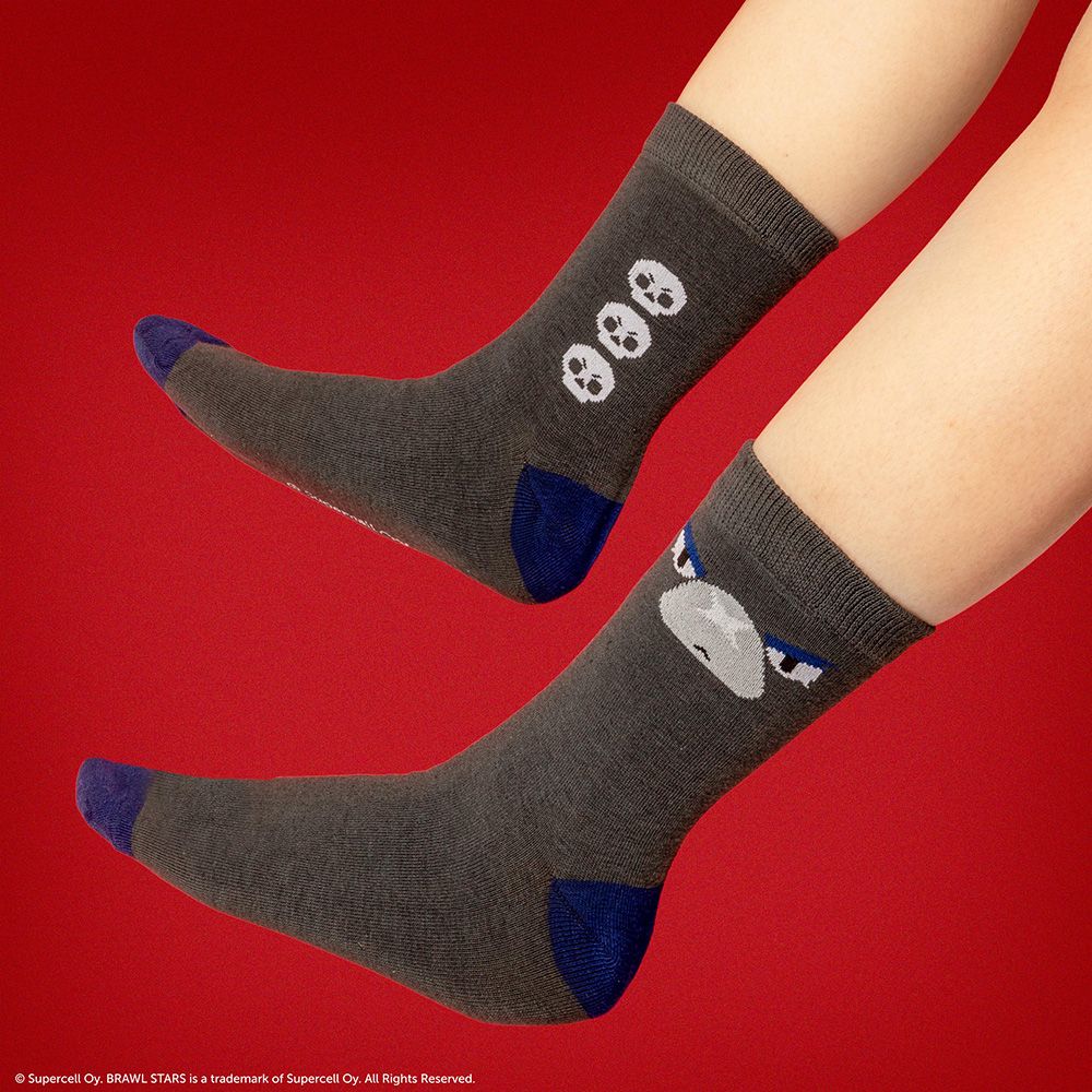 Socks BRAWL STARS Spike, Crow & Mr. P One Size 35-45 (3-pairs box)