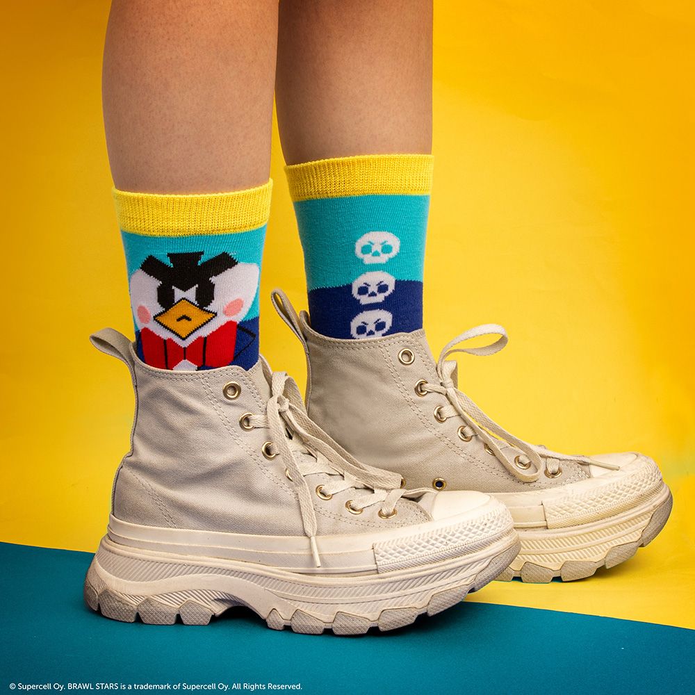Socks BRAWL STARS Spike, Crow & Mr. P One Size 35-45 (3-pairs box)
