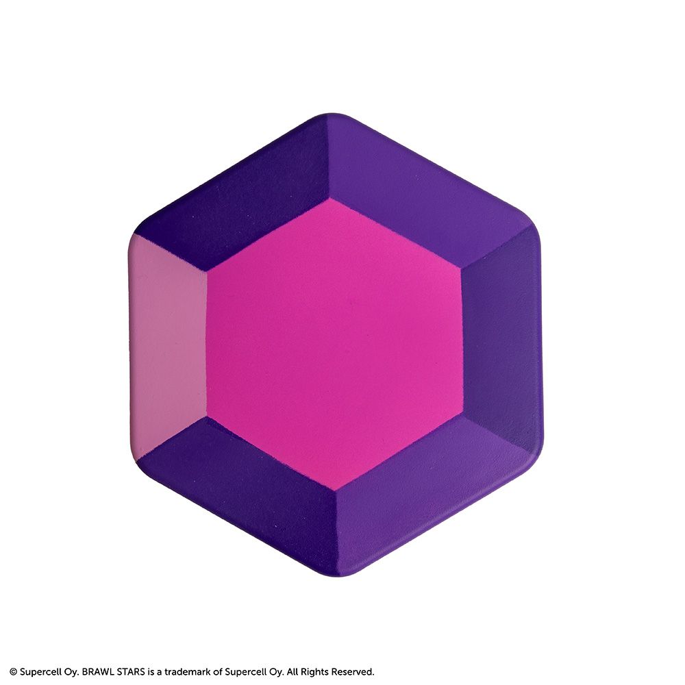 Squishy BRAWL STARS Purple Gem  11x12.4x2.5 cm