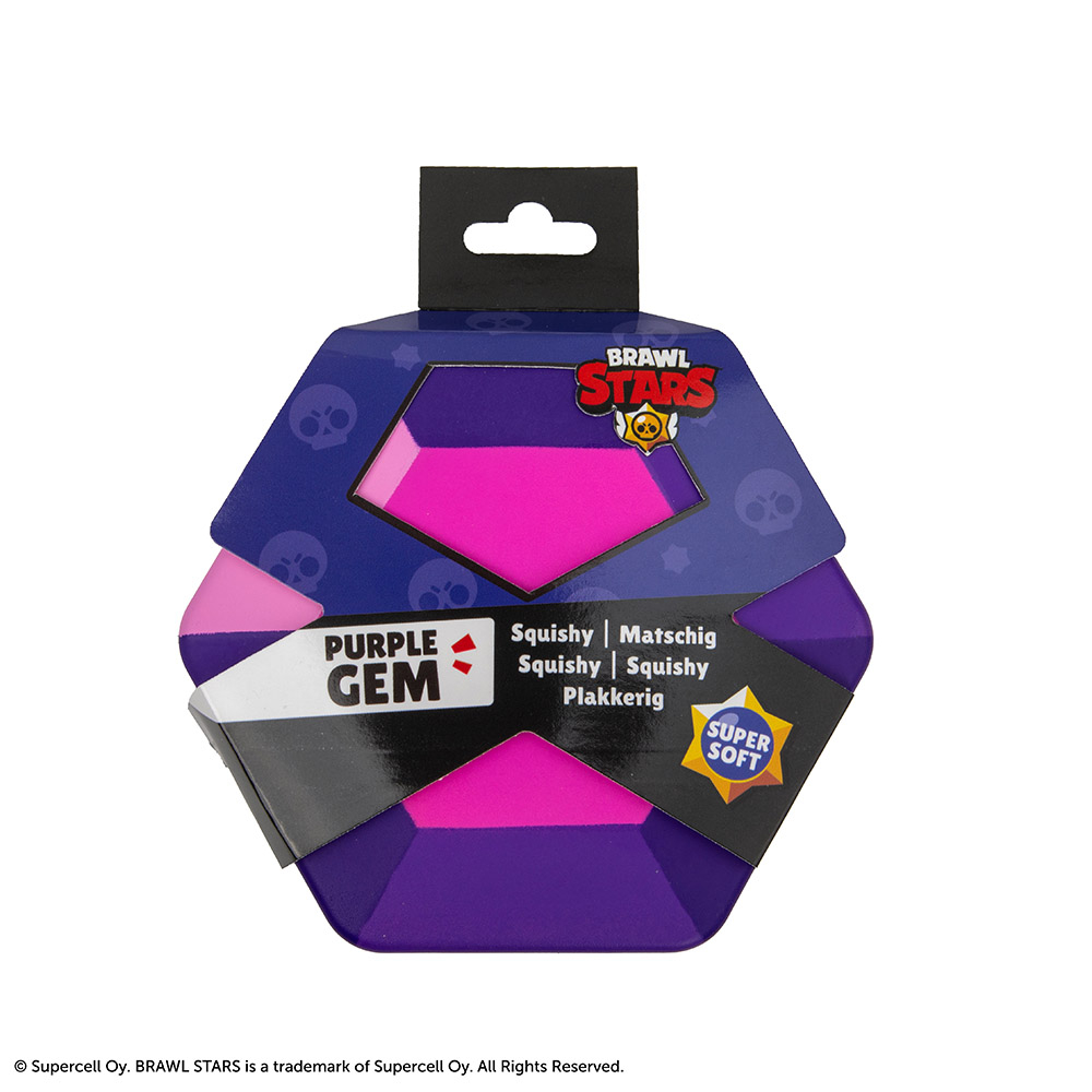 Squishy BRAWL STARS Purple Gem  11x12.4x2.5 cm