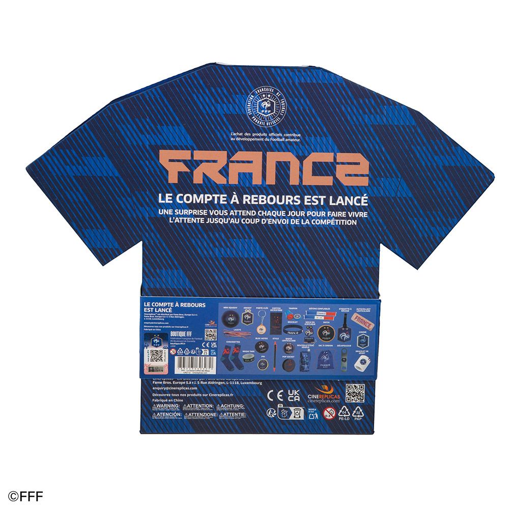 Advent Calendar French Football Federation 2026 World Cup Jersey-shaped Collector’s Box